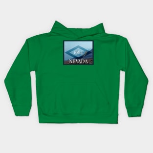 Nevada Landscape Poster Kids Hoodie